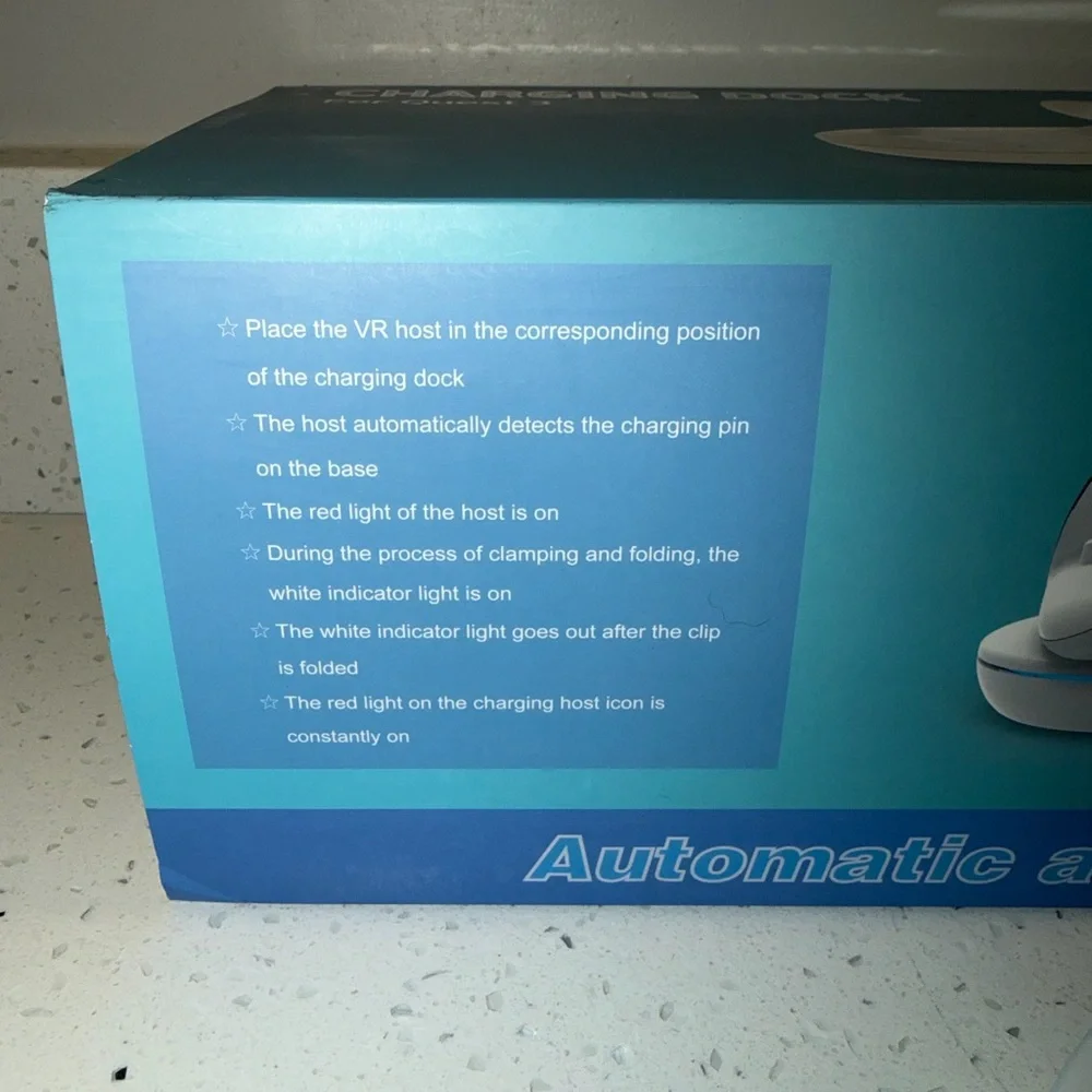 Meta Quest 3 VR Headset Charging Station - White - New